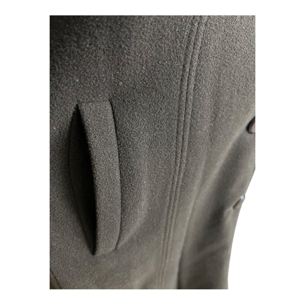 Vintage Elegant Brown Wool/Cashmere Coat With Luxurious Mahogany Mink Fur Collar - Picture 10 of 13
